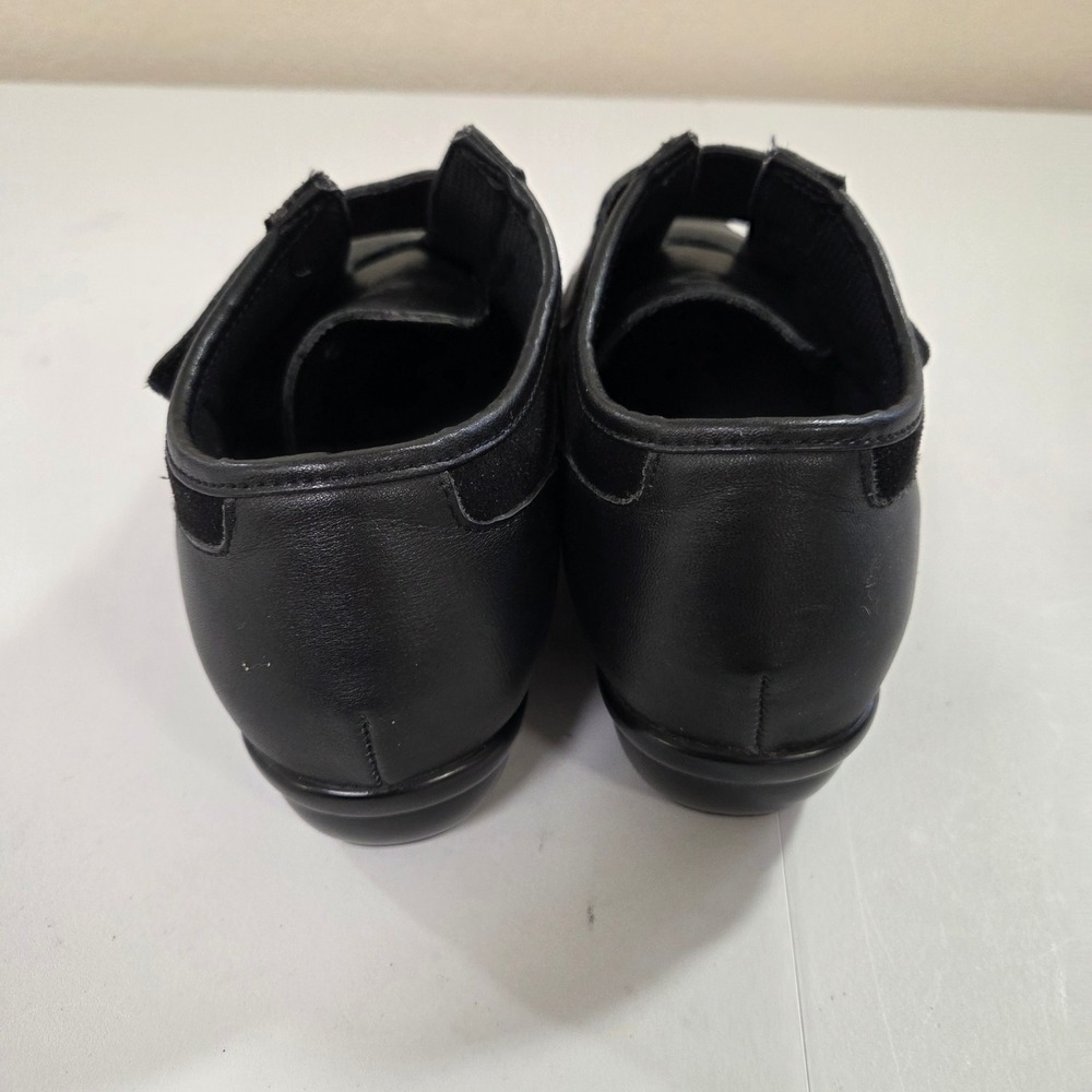 Propet Black Leather Suede Strap Comfort Shoes Women‎ Size 7 - Picture 2 of 6